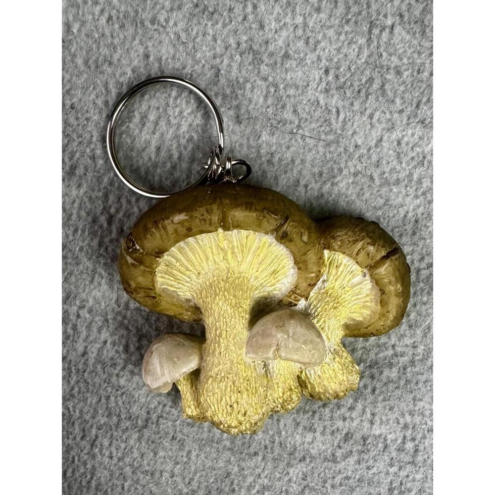 mushroom magnet keychain cryptid forest weirdcore fungi upcycled toy oddity